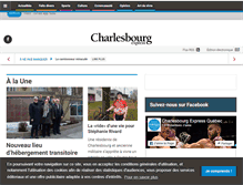 Tablet Screenshot of charlesbourgexpress.com